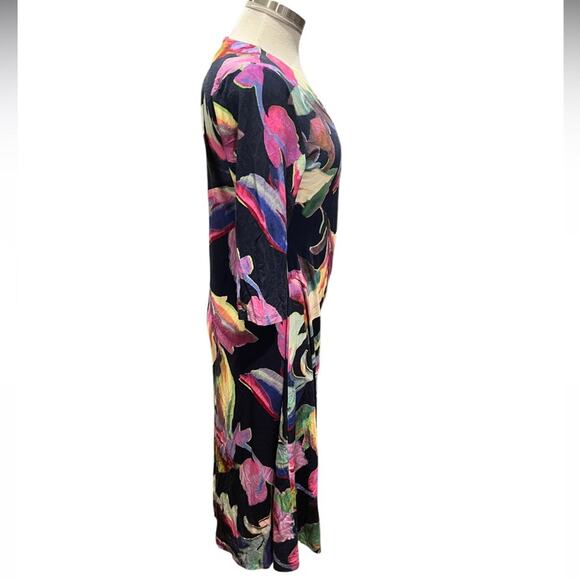 Soft Surroundings Surrounding  Hyannis Dress Violet Floral, Size Small - Picture 4 of 7